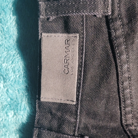 Black Colin Carmar Los Angeles Double Zip-Up Jean Skirt - Picture 9 of 13